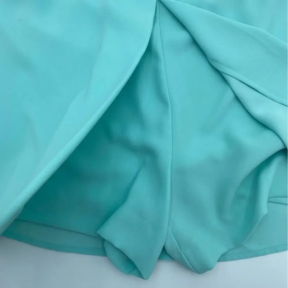 Trina Turk Short‎ Woman’s 14 Skirted Teal Coastal Resortwear Cruise